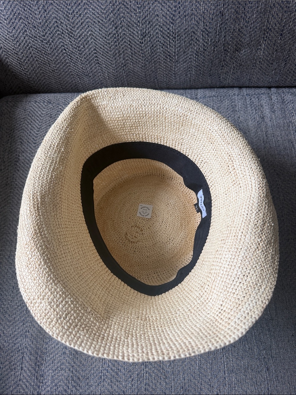 Cuyana Women’s Natural Straw Sun Hat Size: 56 - Picture 6 of 10